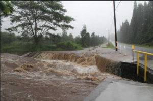 Flooding in Kailua Kona