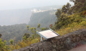 caldera in Volcano National Park